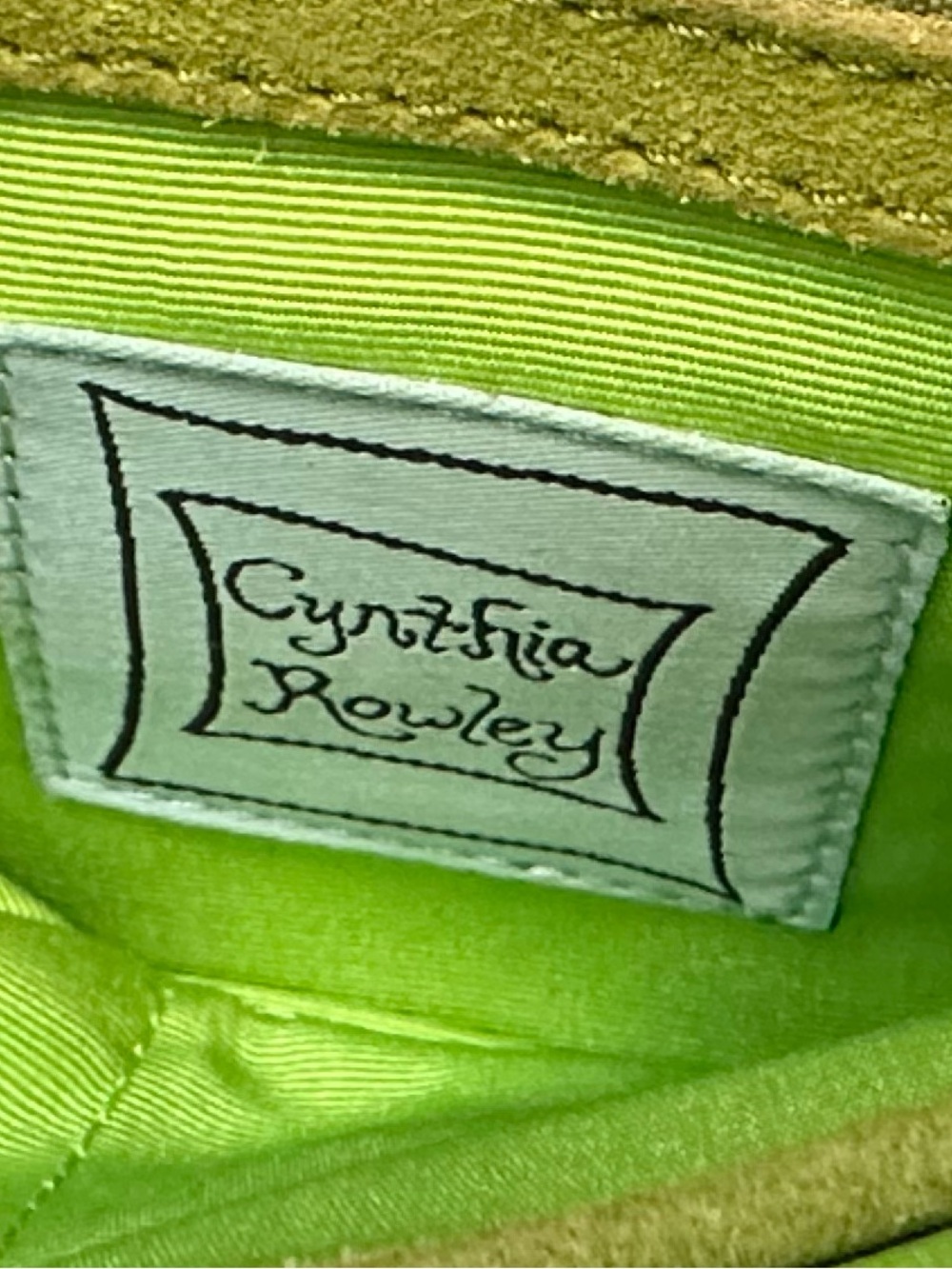 Cynthia Rowley Snake-Print Shoulder Bag with lime green with Chain Detail - Picture 8 of 11
